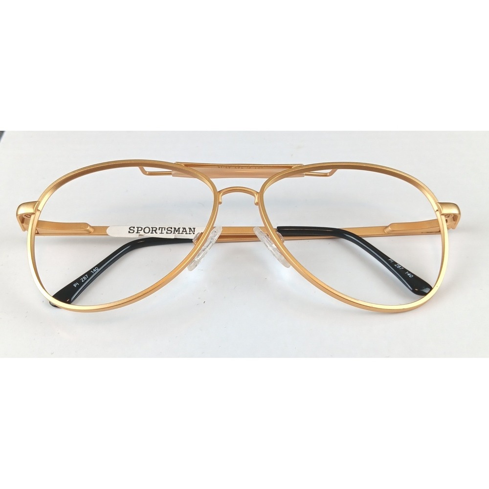 Titmus Sportsman‎ Gold Aviator Eyeglasses Frames PL 287 140 Vintage Style